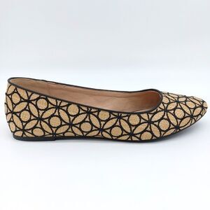 Michael by Michael Shannon Shoes Anissa Sz 9.5 Weave Embroidered Casual Flats